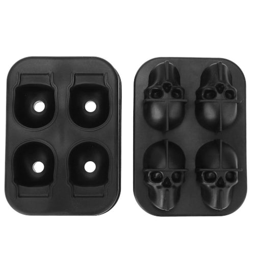 Skull-Shaped Silicone Ice Cube Maker