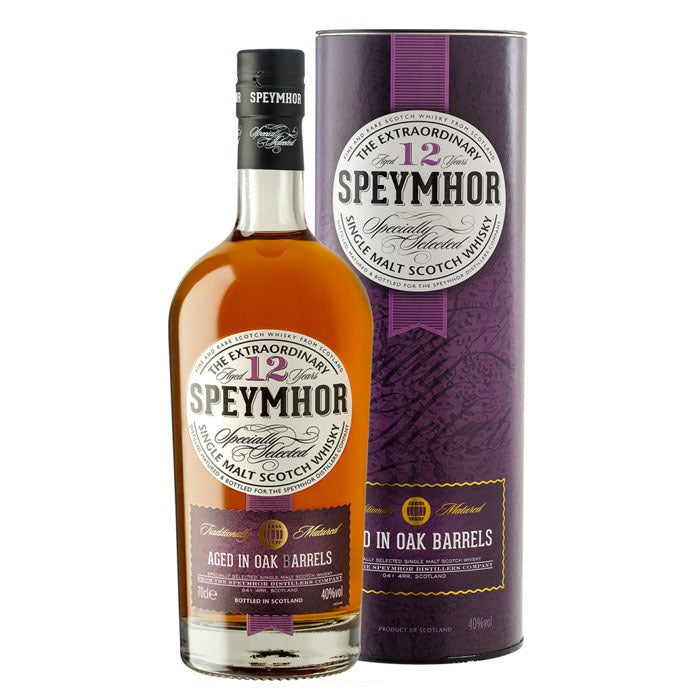 SpeyMhor 12 Year Old Single Malt Scotch Whisky ABV 40% 70cl With Gift Box