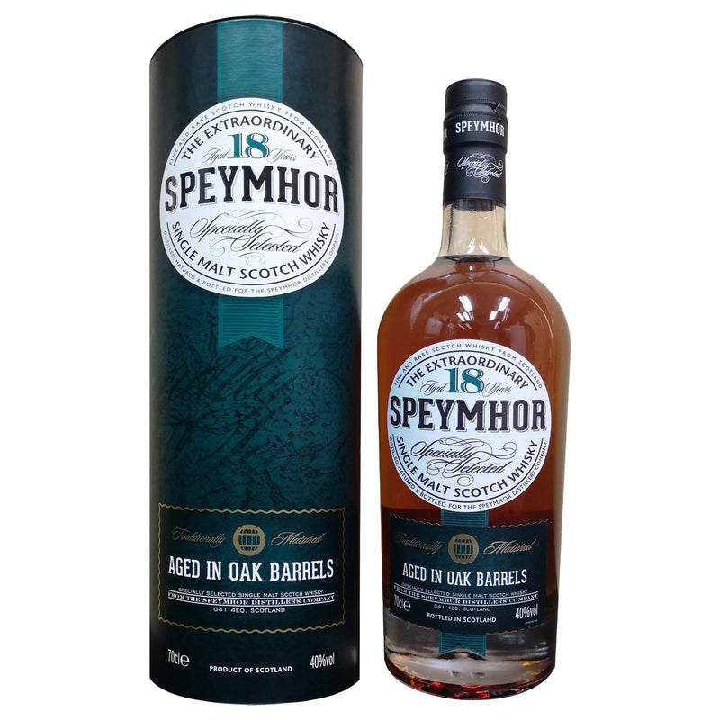 (EOY Sale) (B1F1) SpeyMhor 18 Year Old Single Malt Scotch Whisky ABV 40% 70cl With Gift Box