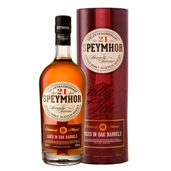SpeyMhor 21 Year Old Single Malt Scotch Whisky ABV 40% 70cl With Gift Box