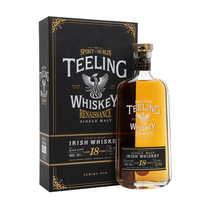 Teeling 18 Year Old Renaissance Series 3 Muscat Cask Finish Single Malt Irish Whiskey ABV 46% 700ml