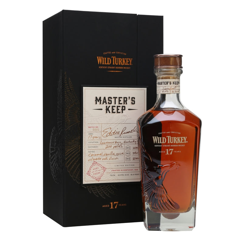 (Flash Sale - 60% off at check out) Wild Turkey 1.0 Master's Keep 17 Year Old  (Bottled in 2015) 86.8 Proof 75cl with Gift Box