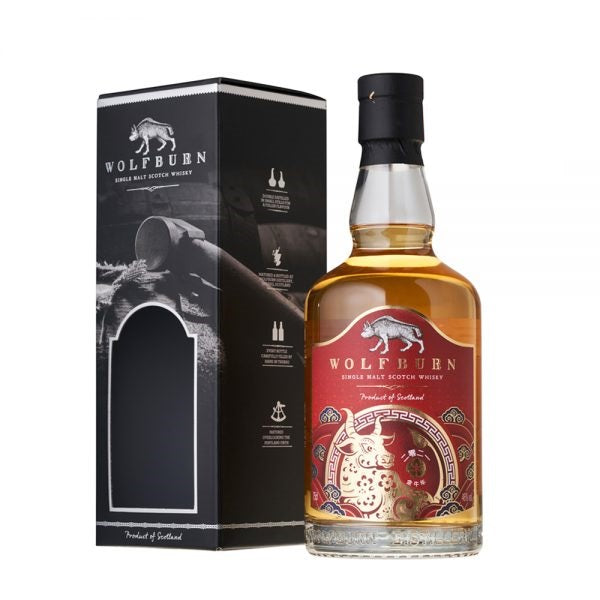 Wolfburn Chinese New Year 2021 Limited Edition - Year Of Ox ABV 46% 75cl with Gift Box
