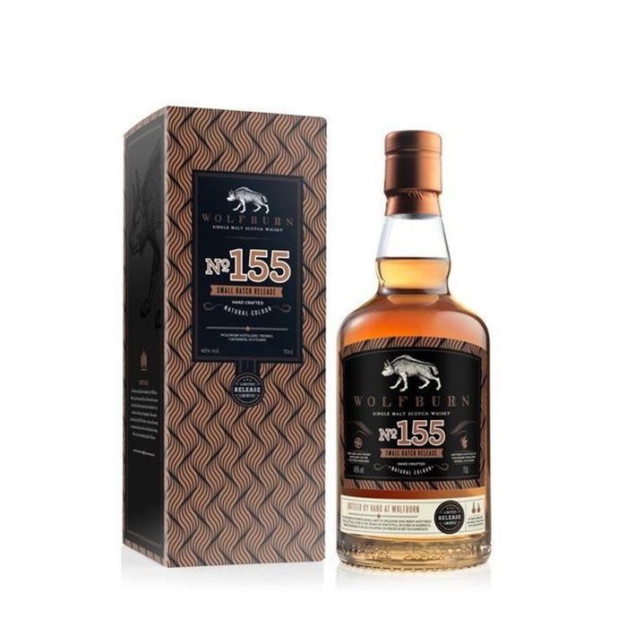 Wolfburn Small Batch No. 155 Single Malt ABV 46% 70cl with Gift Box