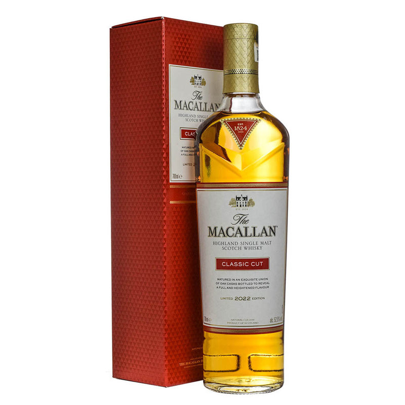 The Macallan Classic Cut 2022 Limited Edition Highland Single Malt Scotch Whisky ABV 52.5% 70cl with Gift Box